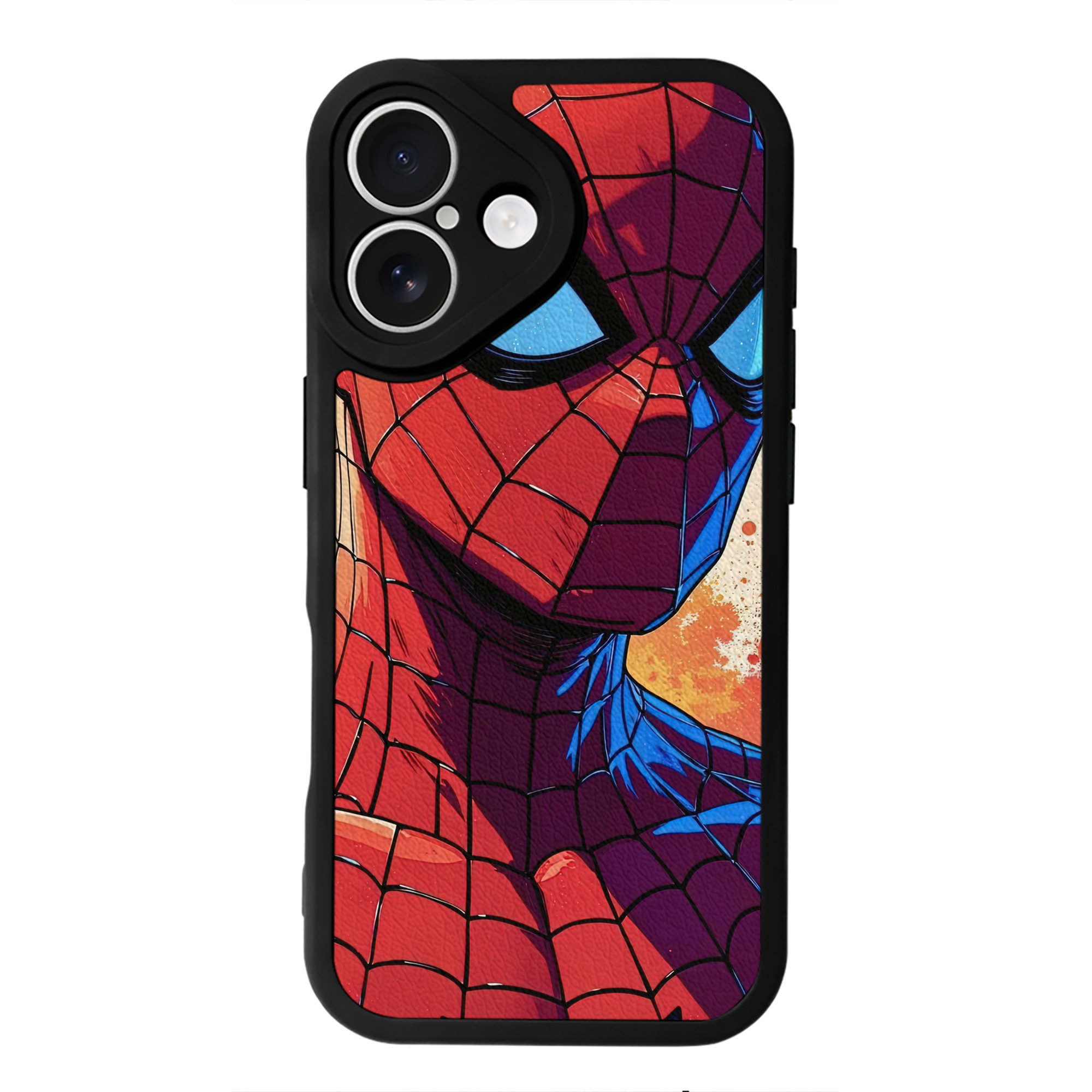 Spider Man スパイダーマン 【iPhone 16シリーズ対応】シリコンスマホケース（レザー調） 材質：シリコン